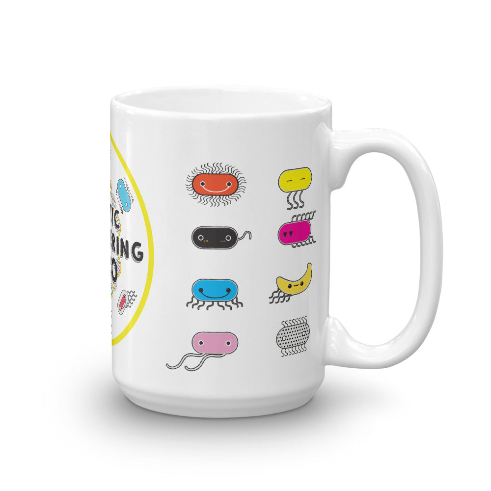 Zero to Genetic Engineering Hero mug, show your love of science projects, STEM, genetic engineering, biohacking, biotechnology, synthetic biology, life science, DNA, genetics
